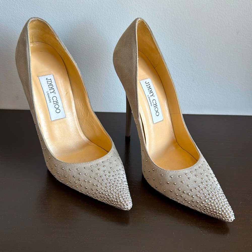 *Like New* Jimmy Choo Gray Suede Pumps